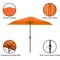 Pure Garden 9ft Half Umbrella with Base, Terracotta 50-LG1054B - alternate 2